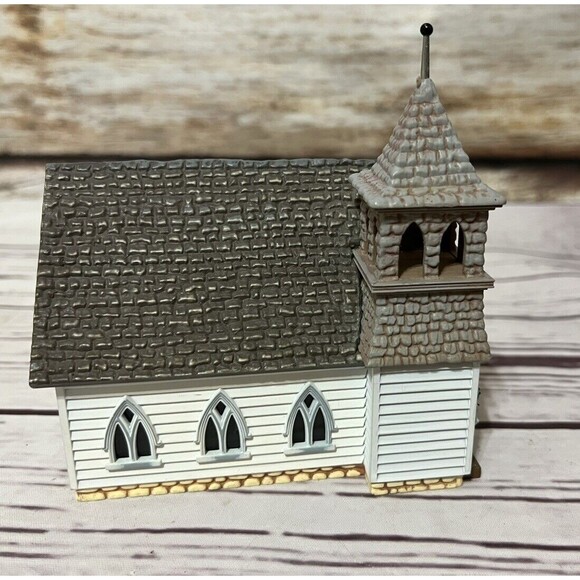 Hallmark Sarah Plain and Tall Holiday Christmas Village Country Church 1994 - Picture 3 of 6